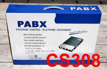 CS308(3Co. linijos ir 8 išor.)Telefonas PABX sistemos, telefono jungiklis