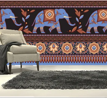 Custom 3D didelės freskos,Indijos klasikinę dramblys ant modelio papel de parede ,gyvenamasis kambarys su sofa-lova, TV wall miegamojo sienos popieriaus