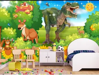 Custom 3d foto tapetai kambarį neaustinių freskos gėlių, gyvūnų pasaulyje, tapyba, vaikų kambarys foną už sienos 3d