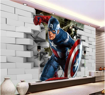 Custom 3D freskomis,3D animacinį filmą herojus papel de parede , gyvenamasis kambarys su sofa-lova, TV wall vaikų miegamojo sienos popieriaus