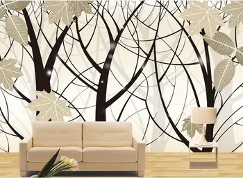 Custom 3D freskomis,paprastas ir elegantiškas fantazijos mediena, tapetai,viešbučio kambaryje gyvenimo sofa-lova, TV miegamojo sienos tapetai, sienų 3d