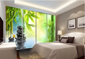 Custom 3d tapetai, freskos Europos stiliaus bambuko 3d sienų freskomis 3d tapetai kambario tapetai kraštovaizdžio