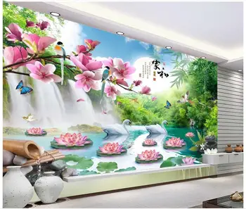 Custom 3D tapetai sienos 3 d sienų freskomis wallpaper HD kraštovaizdžio freskos architektūros gyvenamasis kambarys, TV foną, sienų apdailai