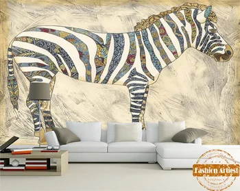 Custom abstraktaus meno aliejaus tapybai tapetai, freskos gyvūnų gėlių zebra su istorija tv sofa-lova, baras, miegamasis, gyvenamasis kambarys, kavinė restoranas