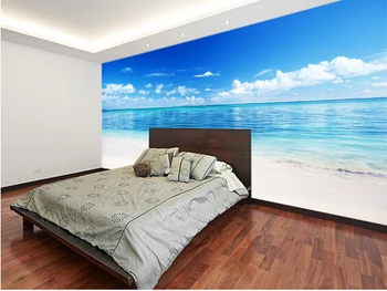 Custom kraštovaizdžio tapetai,Jūros ir Smėlio,3D kambarį miegamojo, virtuvės sienos vandeniui šilko audinio papel de parede