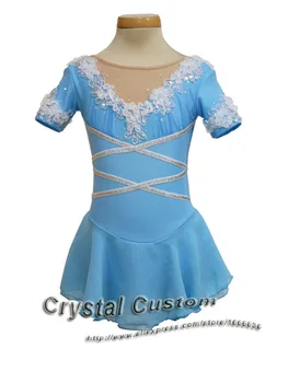 Custom Ledo Dailiojo Čiuožimo Suknelės Suaugusiųjų Spandex Naujas Prekės ženklas 