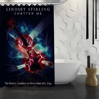 Custom Lindsey Stirling, Dušo Užuolaidos Vandeniui Audinio Vonios Uždanga Vonios kambarys WJY1.17
