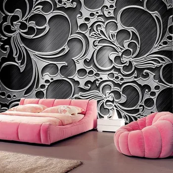 Custom piešiniai,Abstrakcijos Ornamentu 3D Grafika tapetai papel de parede,gyvenamasis kambarys su sofa-lova, tv miegamojo sienos tapetai, sienų ir 3 d