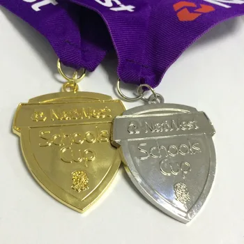 Custom priėmimo apdovanojimai metalo sporto medalis su medaliu virvelę--57.2 mm skersmens--200pcs