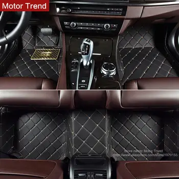 Custom specialių padarė automobilių kilimėliai BMW X4 F26 PVC Odos koja atveju vandeniui sunkiųjų 3D automobilių stilius kilimėlių, kilimų įdėklai