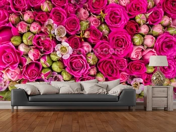 Custom šiuolaikinių tapetų,raudona rožė,3D foto tapetai kambarį restoranas miegamojo sienos tapetai papel de paredes