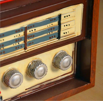 D antikvariniai retro baldai, papuošalai radijo, TV spintelė alavo papuošalų kūrybos namų puošybai amatų Namų Apdailą