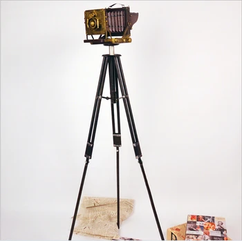 D tris fotoaparato trikojo retro dekoro priedai alavo senas studija fotoaparato modelis kūrybos Namų Dekoravimo papuošalai
