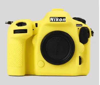 D500 Silikono Lengvas Fotoaparato Krepšys Case Cover for Nikon D500 Raudona/Geltona/Juoda/Žalia spalva
