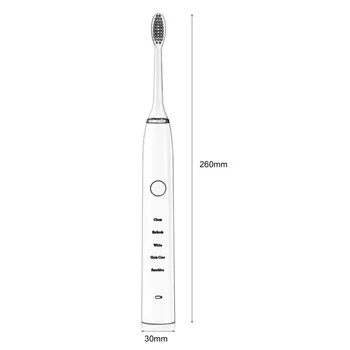 D6 Ultragarso Elektros dantų šepetėlį USB Įkraunamas escova de dente eletrica Su 2 Vnt Pakeitimo Vadovai Laikmatis Šepetys