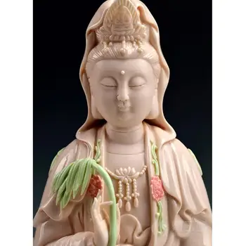 Dai Yutang Guanyin bodhisatvos statula, skirta Dehua keramikos, papuošalų ir amatų/sėdinčių bodhisatvos