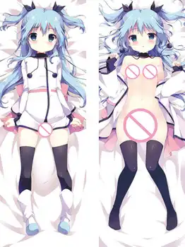 Dangaus Metodą, anime Personažai seksuali mergina noel (sora no metodas) & komiya nonoka mesti pagalvę padengti kūno Užvalkalas