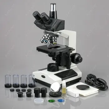 Darkfield Mikroskopas-AmScope Prekių 40X-2000X Visu Dydžiu Compoud Mikroskopas +Šviesus/Darkfield + Skaitmeninis Fotoaparatas 3MP