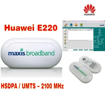 Daug 50pcs Originalus Atrakinti HSDPA 7.2 Mbps HUAWEI E220 3G USB Stick Modemas Maxis logotipas