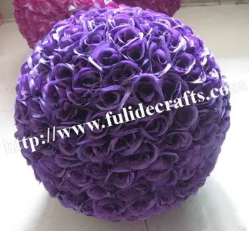 Daugiau storis 4X 40cm bučiavosi rožės gėlių kamuolys Nemokamas pristatymas 23 spalvų pasirinkimo dirbtinio šilko gėlių kamuolys
