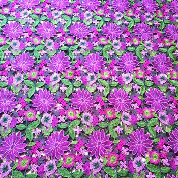 Dauguma naujų atvykimo sudėtinga siuvinėjimo nėrinių Violetinė gėlė žalias lapas siuvinėjimo audinys naujų guipure laido nėrinių guipure audinio vėliau
