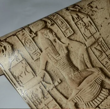 Derliaus Imitacija, Išraižytas Egiptiečių Raštas Rūmų Sprogo Tapetai Realus Personažas Meno Filmas 3D Sienos Tapetai, Miegamojo