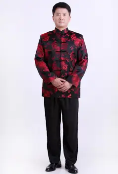 Derliaus vidutinio amžiaus striukė vyrams švarkas masculino jaqueta masculina paltai mens Tango kostiumas ilgomis rankovėmis Kinų stiliaus stovėti apykaklės