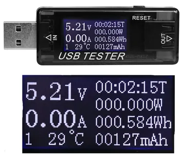 Dhl/fedex 50pcs/daug Skaitmeninės 4V-30 V USB Testeris Srovė Įkroviklio Talpa Gydytojas qc2.0/3.0 greita įkrovimo galia banko matuoklis