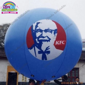 Dia 3m pripučiamos Reklamos balionas,individualų logotipas karšto oro baliono apdaila su 0.18 mm PVC