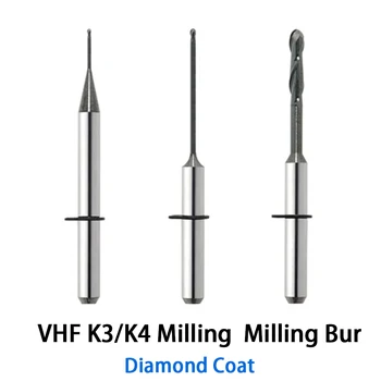 Diamond Kailis VHF K3/K4 CADCAM Pabaigos Frezavimo Driller už Cirkonis 3pcs/set