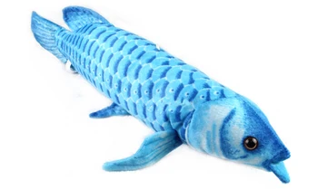 Didelis 60cm blue Dragon žuvų pliušinis žaislas, lėlė, minkšta mesti pagalvę b0790