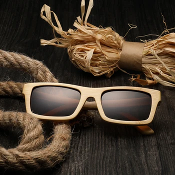 Didelis kiekis kanalus, akiniai nuo saulės populiarus mados prekės ženklo dizaineris poliarizuota UV akiniai medienos ir bambuko akiniai nuo saulės cr39