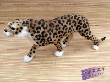 Didelis kūrybinis simulaiton leopard žaislas dervos&kailio nuolatinis leopard 