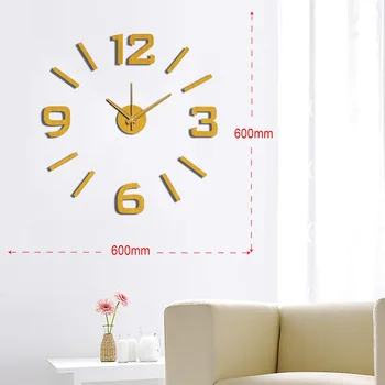 Didelis sieninis laikrodis žiūrėti reloj relogio parede wandklok wanduhr horloge murale namų dekoro aukso 