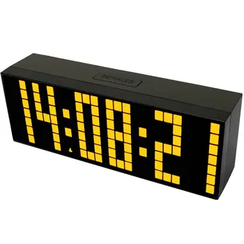 Didelis Skaitmenų LED Ekranas, Multi-funkcija Miegamasis Žadintuvas Stalo Laikrodis Stalo Laikrodis Su Minkšta Šviesos Naktį