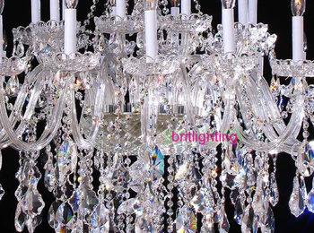 Didelė žvakė kristalų lempos, prabangūs krištolo sietynas, apšvietimo Villa laiptai liustra aukštos klasės klubo KTV led Šviestuvo
