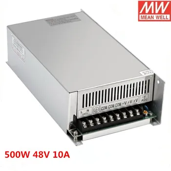 Didelės galios impulsinis maitinimo šaltinis 500W 48V 10A (S-500-48) AC DC už cnc router