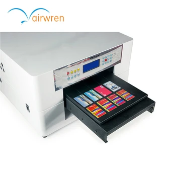 Didelės spartos uv led spausdinimo mašina, plastikiniai id kortelę spausdintuvo kaina su rip programinė įranga