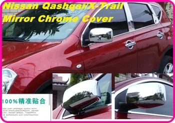 Didesnis žvaigždučių ABS chromes 2vnt automobilio šoninių durų veidrodis apdaila apsaugos dangtelis Nissan X-trail, PRIMERA 2008-2013 m.
