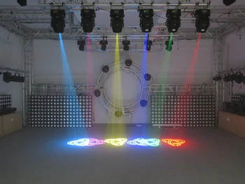 Didmeniniams 8xLot 90W LED Spot Judančios Galvos Žibintai DMX512 Valdymo JAV Luminus Led Judančios Galvos Gobo 