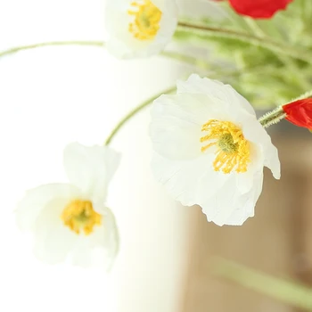 Didmeninė 100vnt Aguonų Žiedų Namų Puošybai Pasque gėlių Vestuvių Dirbtinių Gėlių Gėlių Atveju Šalis Gėlių Nemokamas Pristatymas