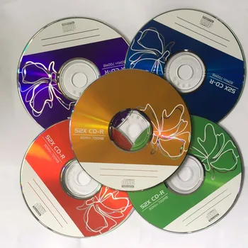 Didmeninė 50 Diskai, A+ Klasės 52x 700 MB Tuščią Įvairiaspalvis Spausdinti CD-R
