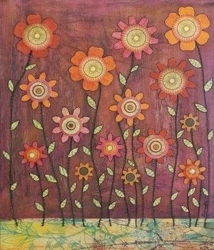 Didmeninė Drobė Spausdinti 2vnt rankų darbo abstrakčių gėlių tapybos sienų apdailai nuotraukas, miegamojo