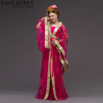 Didmeninė Kinijos Liaudies Šokių Senovės Kinų Kostiumas Pasakų Audinio Suknelė, Gėlės Tango Zhuang Šifono Suknelė AA3094 YQ