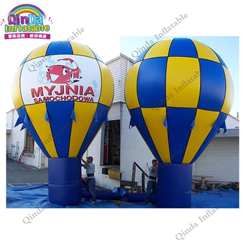 Didmeninė Kinijos Prekių 5m H pripučiamos reklamos Parašiutu balionas,Oxford oro balionas su pūstuvas Unikalių Dovanų Idėjų Balionas