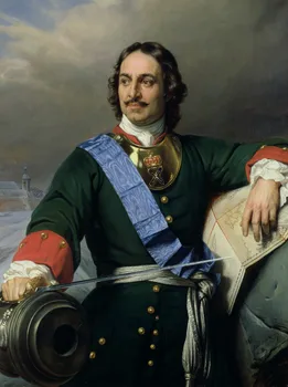 Didmeninės naftos tapyba # Geros kokybės VIRŠŲ meno # rusijos imperatorius Petras didysis NAFTOS tapyba ANT DROBĖS - 32 cm didelis