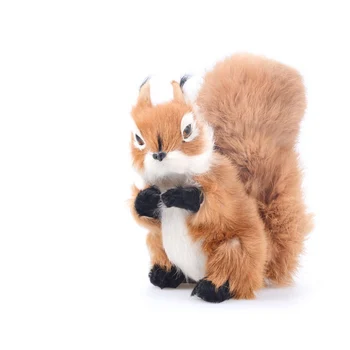 Didmeninės prekybos Vadovas modeliavimas gyvūnų voverė, voverė vaikui dovana šuo mielas žaislas, emulational mini ryškus žaislas M010