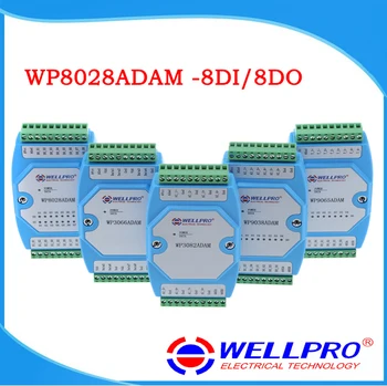 Digital input output module, isolated 8DI/8DO MODBUS communication, -WP8028ADAM