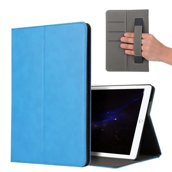 DOLMOBILE Prabanga PU Oda Padengti su Stovu iPad Pro 10.5 Tablet Rankos Turėtojas Rankena Apvalkalas su Kortelių Lizdai 50pcs