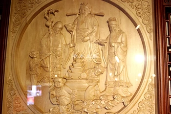Dongyang klasikinės medžio drožyba Pakabukas boutique Senovinių Kinų stiliaus apdaila skulptūra, sienų tapyba ornamentu ekrano shippi
